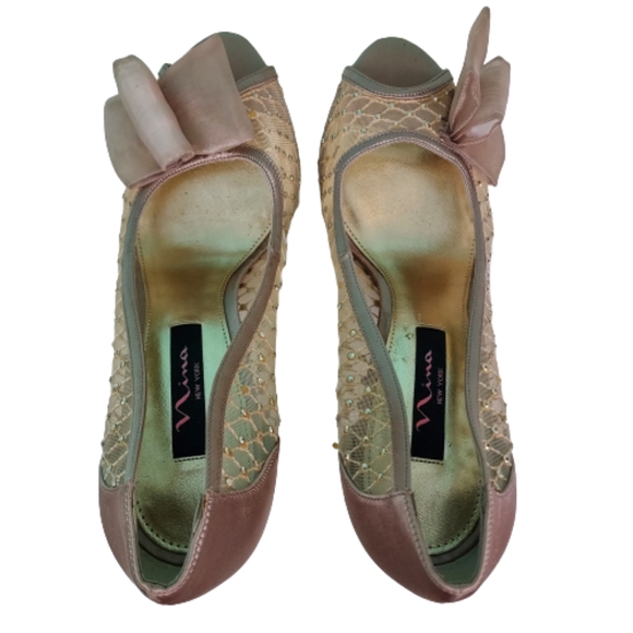 Nina 3" heels NWOT, Woman's size 9.5, tan - Picture 8 of 9